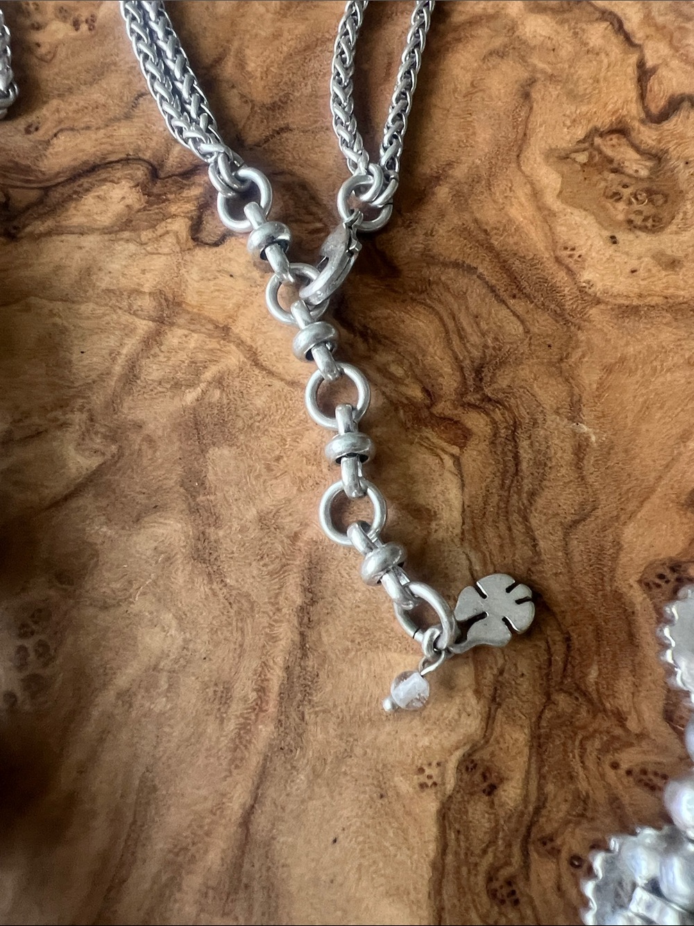 Lucky Brand Silver and Gold-Tone Southwestern Statement Necklace - Picture 6 of 6